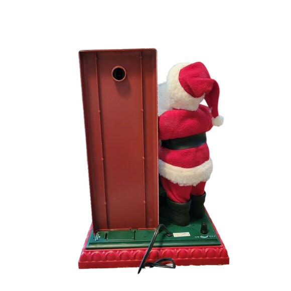 Vtg Animated Holiday Creations 94’ Santa Clause W/Stove Musical Christmas 17" VG - Picture 5 of 9
